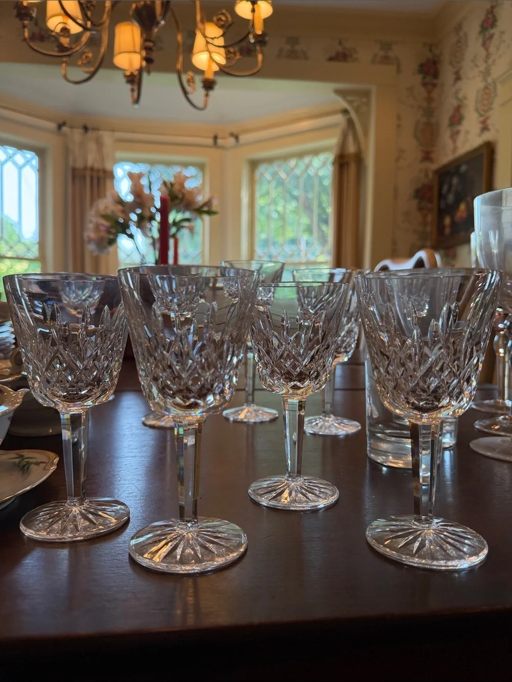 Waterford Lismore Crystal wine glasses. Set of 4.EUC - Picture 1 of 4